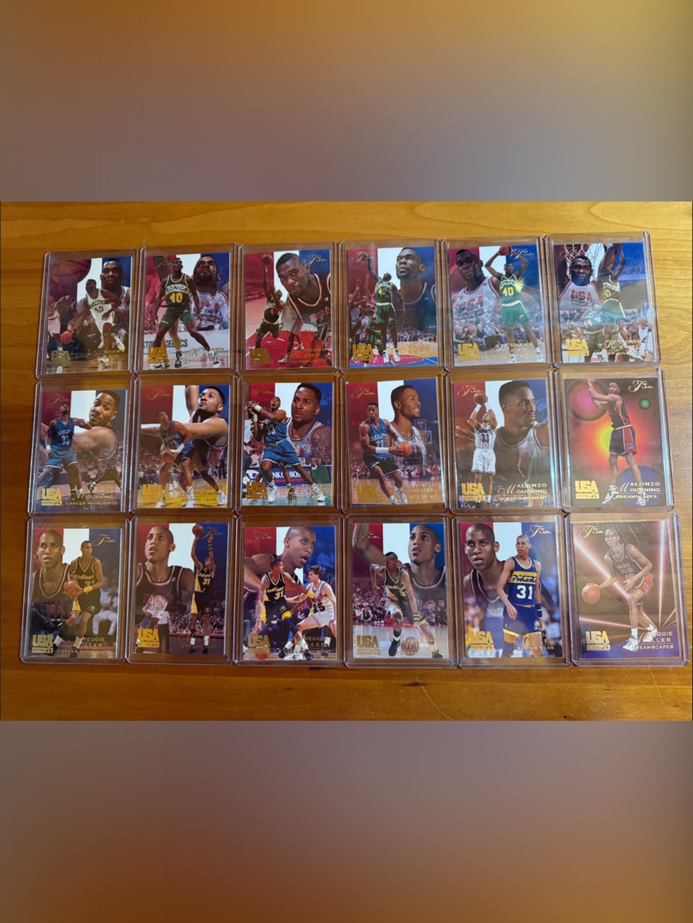NBA Men’s USA basketball Shawn kemp , Alonzo mourning , Reggie miller